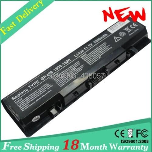 6cell Battery for Dell for Vostro 1500 1700 for Inspiron 1520 1521 1720 1721 GK479 GR995 KG479 NR222 NR239 TM980 FK890 312-0520