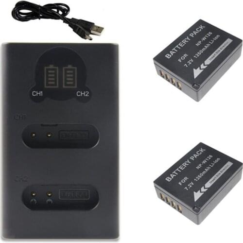 NP-W126 NPW126 NP W126 Battery+USB Charger for Fujifilm Fuji FinePix HS30EXR,HS33EXR,X-Pro1,X-E1,X-E2,X-A1,X-A2,X-T1,X-T2,X-T10