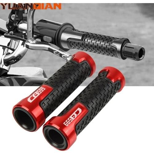 For Honda CB599 HORNET CB 599 1998-2020 7/8"22mm cnc Aluminum Motorcycle Accessories HandleBar Grips Motorbike Rubber gel handle