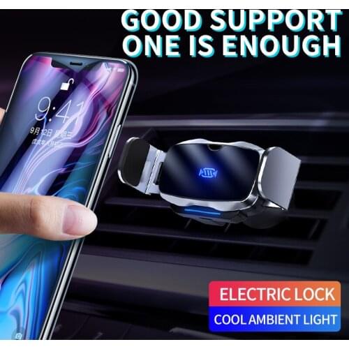Wireless Car Charger Automatic Clamping Small Wireless Charger For iPhone12 Huawei Xiaomi Samsung Infrared Induction Car bracket