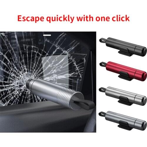 Car Safety Hammer Car Emergency Glass Window Breaker Seat Belt Cutter Life-Saving Escape Car Emergency Tool 1s broken Glass