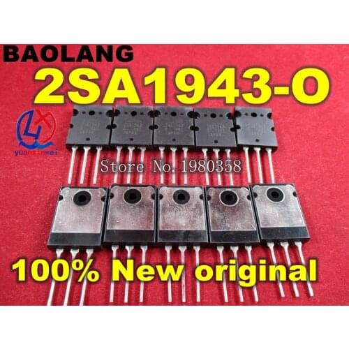 Free Shipping 2SA1943-O 2SC5200-O 2Sa1943 2SC5200 TO-3PL AMP TRANSISTOR NEW Original