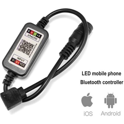 Bluetooth Controller DC 12V 24V Wireless Remote Control RGB Bluetooth LED Controller For 3528 5050 2835 RGB LED Strips Lightings