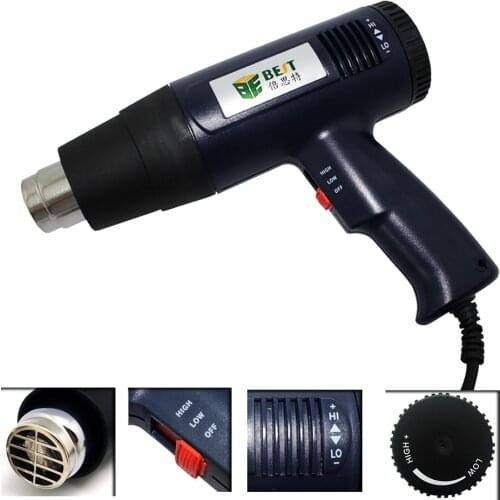 BST-3A Handheld Adjustable Constant Temperature Heat Hot Air Gun Blower Repair For Phone SMT SMD Rework