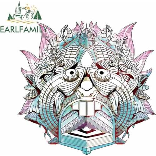 EARLFAMILY 13cm x 12.8cm For Personality Car Stickers And Decals Air Conditioner Vinyl Material Scratch-proof For JDM SUV RV