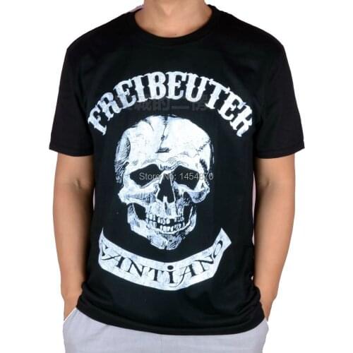 3 designs Summer style Harajuku Big skull bone camisetas hombre Santiano Rock Brand Ropa Mujer shirt heavy Metal Cotton