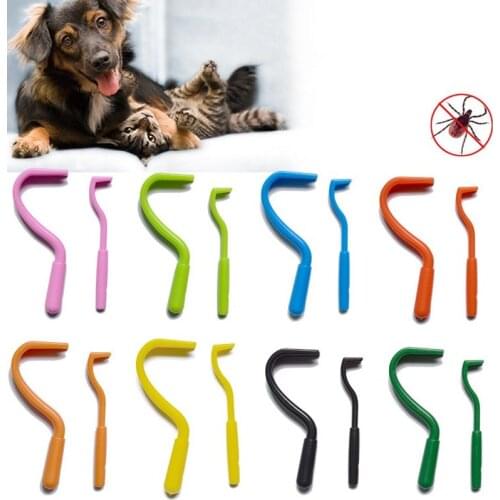 Multiple Colour Fleas Lice Twister Hook Tools Dog Cat Pet Cleaner Pet Supplies Tick Remover Tool Tweezers Puppies Drop Shipping