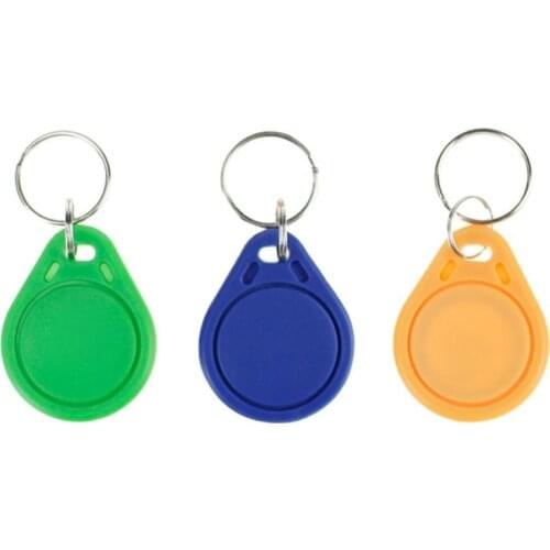 KINGJOIN RFID 13.56 MHz NFC Tag Token Key Ring IC tags M1 s50 Compatible RFID Keyfobs Different Color High Quality (10pcs)