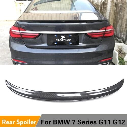 Carbon Fiber Rear Trunk Boot Lid Cover For BMW 7 Series G11 G12 2016 - 2018