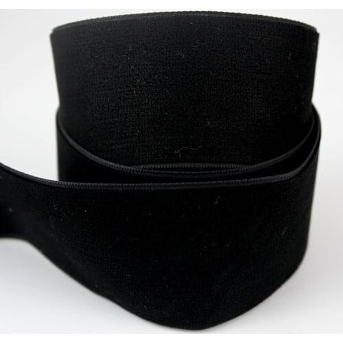 20 yards black hair band fabric single faced nylon no elastic velvet ribbon packing decoration velvet webing