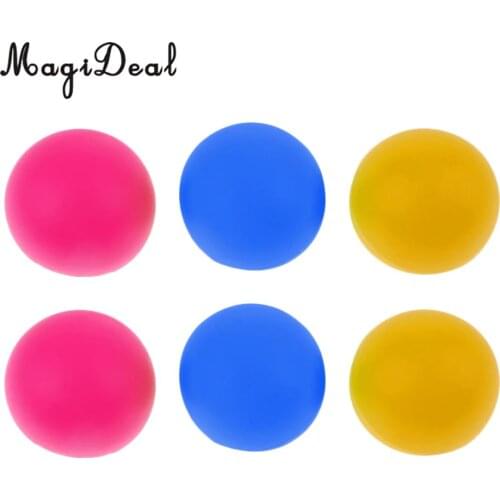 MagiDeal 6 Pcs Beach Table Tennis Balls / Beer Ping P ong / Colorful Cat Balls