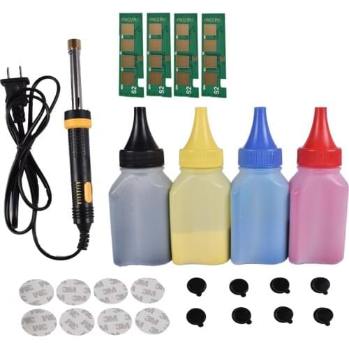 Refill toner Powder cartridge tool kit+4 pcs chip FOR Samsung CLT-K406S cartridge CLT-3306FN 3307FW C410 413W C460W C460FW C463W