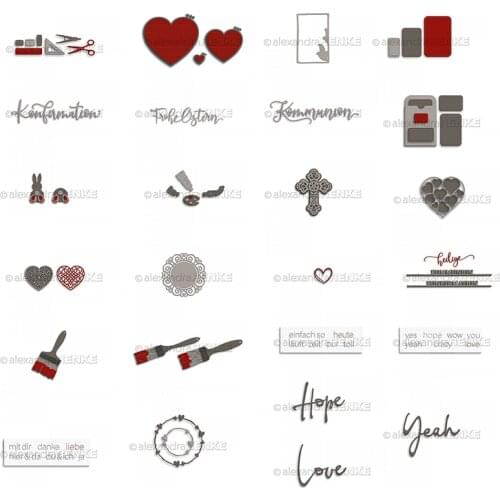 CH 2021 New Arrival Brushes Stencil Metal Cutting Dies For Scrapbooking Practice Hands-on DIY Album Card Handmade Tools