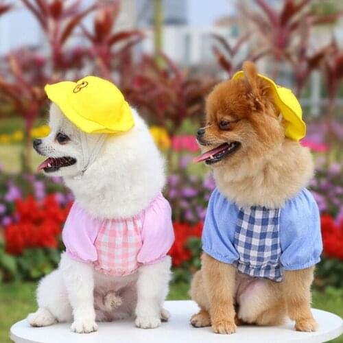 Pet Clothes Little Yellow Duck Cartoon Backpack Dog Cat Supplies Pet Suit Soft and Breathable Dog Vests Dog Supplies Pet Product