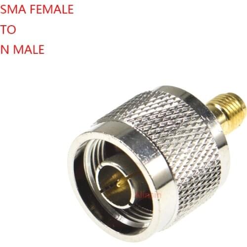 Adapter N plug male to SMA female jack RF Coax connector straight