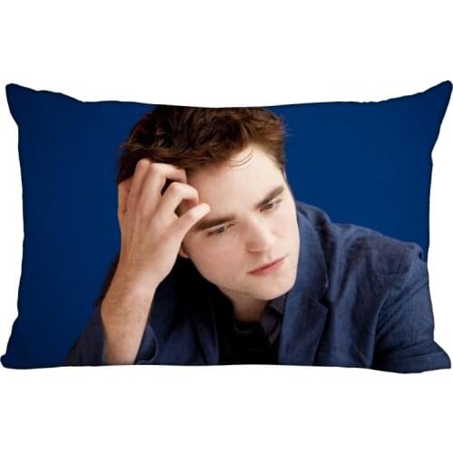 Robert Pattinson Pillowcase 45x35cm(One Side)Rectangle Zipper Pillow Case Print Throw Wedding Decorative Pillowcase Cover 10.10