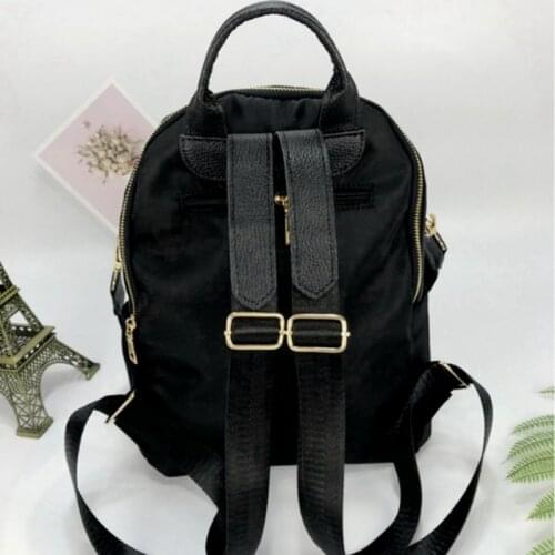 Animal New Pattern 2020 Backpack Female Fashion Diamonds Black Travel Backpack Waterproof Nylon Street Casual School Satchel