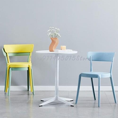 Modern Minimalist Nordic Dining Chair Backrest Chair Thickened Restaurant Leisure Negotiation Creative Stool