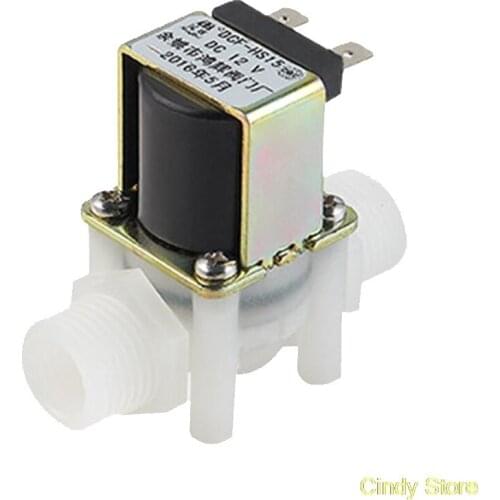 1PC 1/2" Plastic Gravity Feed Solar Solenoid Valve Normally Closed Water Air Gas Heater Washer Wash Machine