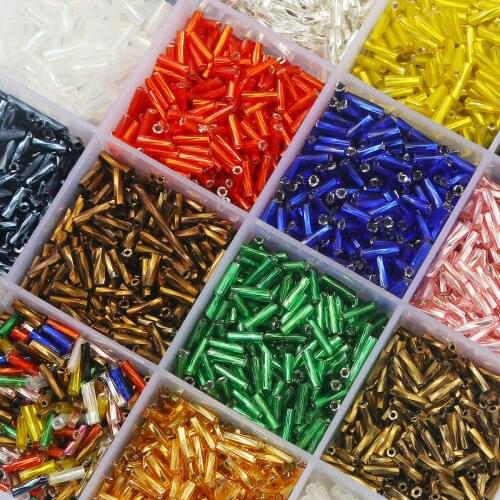 New Fashion 2x6mm 10g 300pcs Seed Beads Mini Irregular Beads Colorful Loose Balls For Jewelry Making DIY Earring Necklace