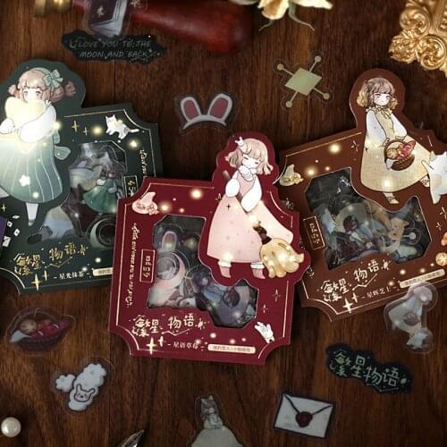 8packs/LOT the story of stars series stationery sticker Creative decoration DIY PVC sticker