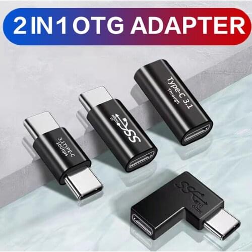 5A TypeC Fast Charging Adapter 10Gbps High Speed Converter 2In1 OTG Power Connector for Windows Android Mac OS System for Laptop