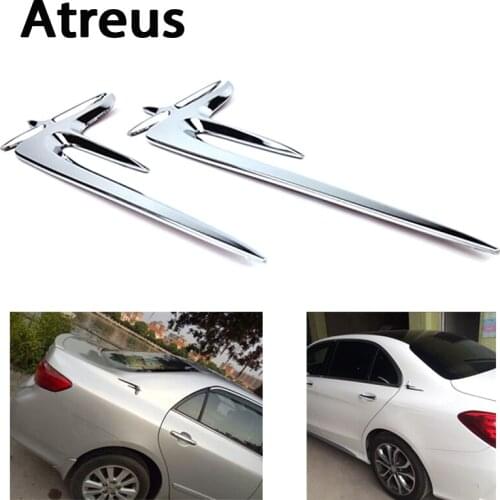 Atreus Car styling ABS Emblem Fender Side Badge Auto Body Decal Sticker For Mercedes benz W211 W203 W204 W210 W205 W212 W220 AMG