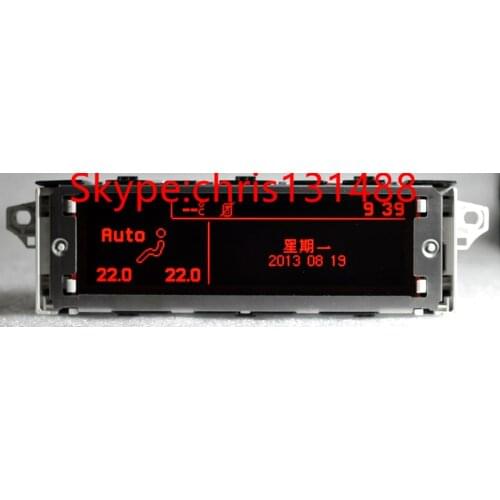 Free shipping Screen support USB Dual-zone air Bluetooth Display Red monitor 12 pin for Peugeot 307 407 408 citroen C4 C5 scree