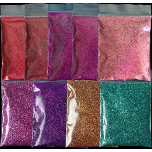 10 Bags Holographic Glitter Nail Powder For Manicure Design Nail Art Decorations Rose Gold Chrome Pigment Powder Nails Supplies