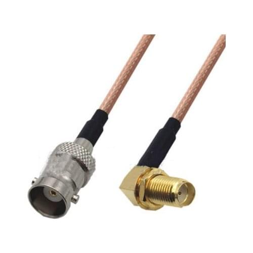 SMA Female to BNC Female Right Angle Connector Pigtail Jumper RG316 Cable 50 ohm