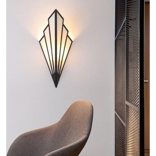 Creative LED Wall Light For Living Room Nordic Modern Minimalist Creative Stair Aisle Living Room LED Wall Lamp Bulb Included