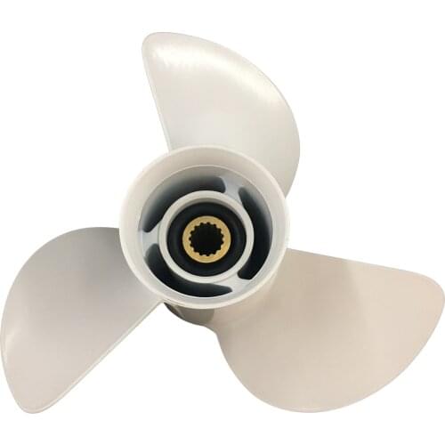 Boat propeller suit for Yamaha 13 1 4x17 aluminum prop 3 blade 15 tooth RH OEM No: 6E5-45945-01-EL