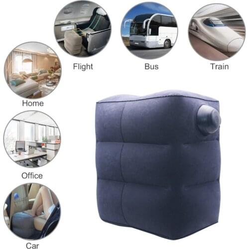 Inflatable Foot Rest Cushion for Under Desk Leg Support Pillow Knee Sciatica Hip Joint Ankle Pain Relief Car Airplane Pillows