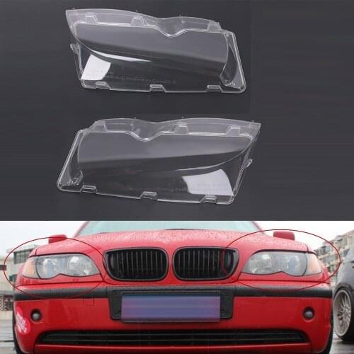 Car Headlight Headlamp Lens Cover Fit for BMW E46 4 Door 02-05 325i 330i 3 Series