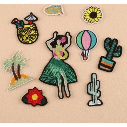 50pcs/lot Embroidery Patches Letters Clothing Decoration Accessories Diy Iron Heat Transfer Applique Stranger Things Clothes