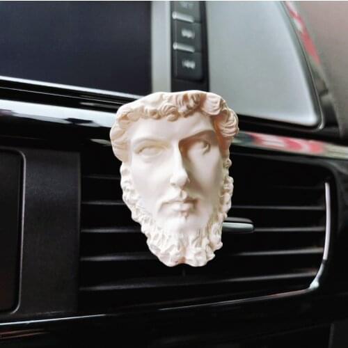 GISAEV Imitation Plaster Statue Creative Vent Clip Auto Car Air Freshener Perfume Clip Accessories Interior Aroma Car Parfum