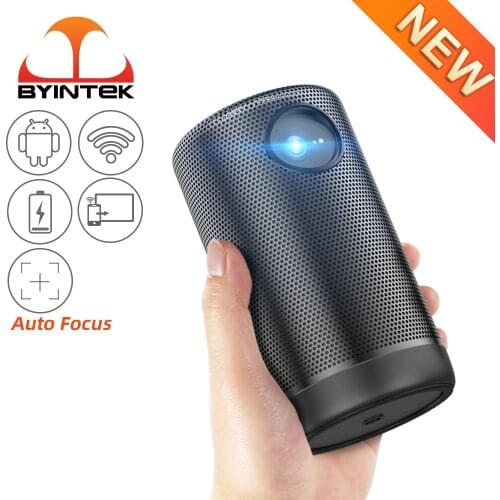 BYINTEK P30 Auto Focus Pocket Portable Smart Android WIFI Full HD 1080p TV Video Mini LED DLP Projector for 4K Smartphone