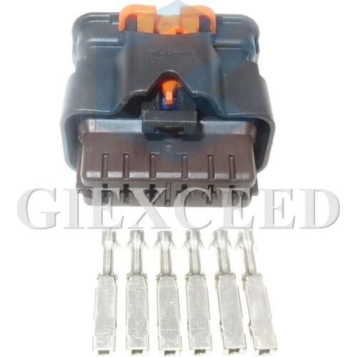 2 Sets 6 Pin F843700 F84370019117E Automotive Ignition Coil Socket Female Waterproof Car Throttle Valve Plug For Elysee