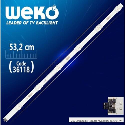 SAMSUNG 75 V5DU-750DCC-R1 6 LED 53.2 CM