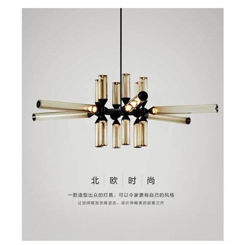Modern iron color cord light industry brand crystal hanging lamp handmade wicker luzes de teto avizeler lamparas de techo