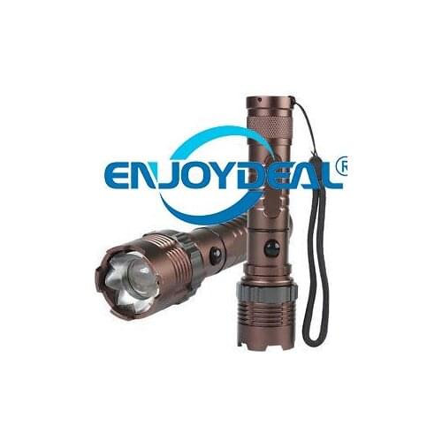 New Arrival 2000LM Zoom in/out 5-Mode T6 LED Flashlight Torch Charger cycling, climbing, camping and other outdoor E5