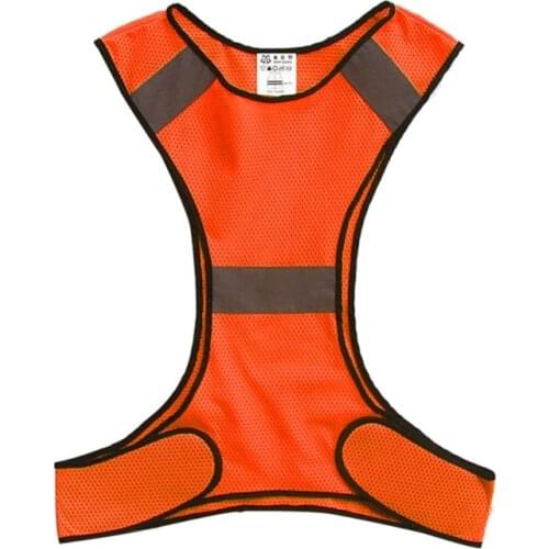 OOTDTY Running Reflective Mesh Vest Lightweight Riding Safety Outdoor Sport Safety Decorations Vest Multipurpose Sports Outfit