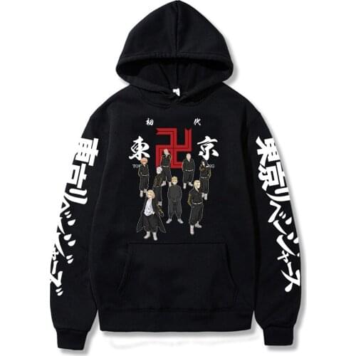 Tokyo Revengers Hoodies Hot Japanese Anime Cosplay Men Women Costume Sweatshirt Casual Loose Oversize Pullover Hooded Sweater