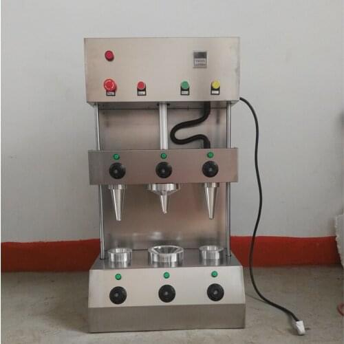 Umbrella Shape Screw Shape Stainless Steel Pizza Cone Machine 3 Working Heads Pizza Cone Making Machine
