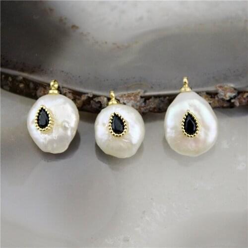10*15mm 15pcs/lot Exquisite eyes freshwater pearl pendant, irregular pearl jewelry pendant, bracelet / necklace accessories