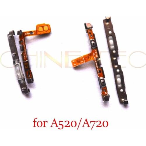 10pcs Power On/Off Key + Volume Up/Down Side Button Flex Cable for Samsung Galaxy A5 2017 A7 2017/ A520F A720F