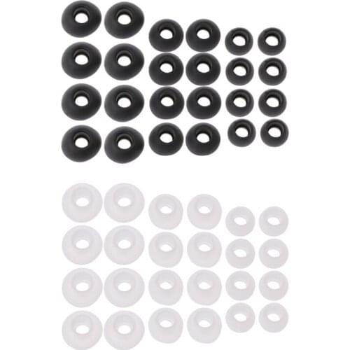 12 Pairs(S/M/L) Soft Silicone Replacement Eartips Earbuds For Earphone Headphone M5TB
