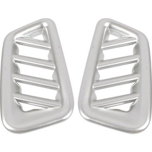 2pcs Car Front Dashboard Upper Air Vent Outlet Cover Trim Silver Accessories Fit for Nissan Sentra Sylphy 2020