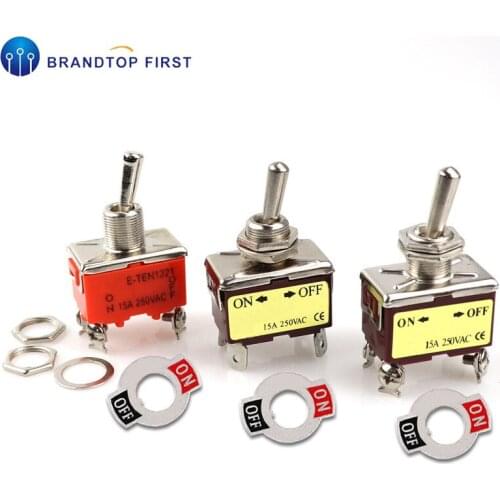 4Pin 2 Position 1221 ON-OFF Power Rocker Toggle Switch Waterproof Cap 15A 250V
