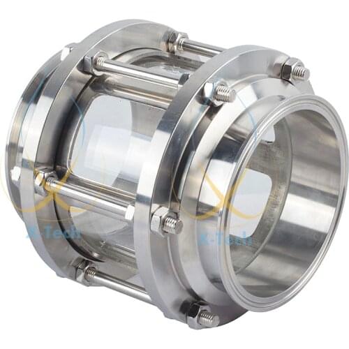 6" (154mm) OD167 Sight Tower. Tri clamp Sight glass